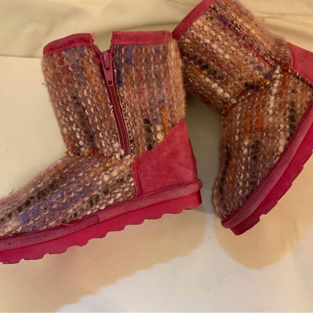 Bearpaw Toddler Elle Zipper Boots Size 12 Pink - Picture 9 of 14